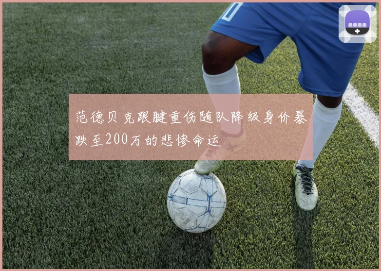 范德贝克跟腱重伤随队降级身价暴跌至200万的悲惨命运
